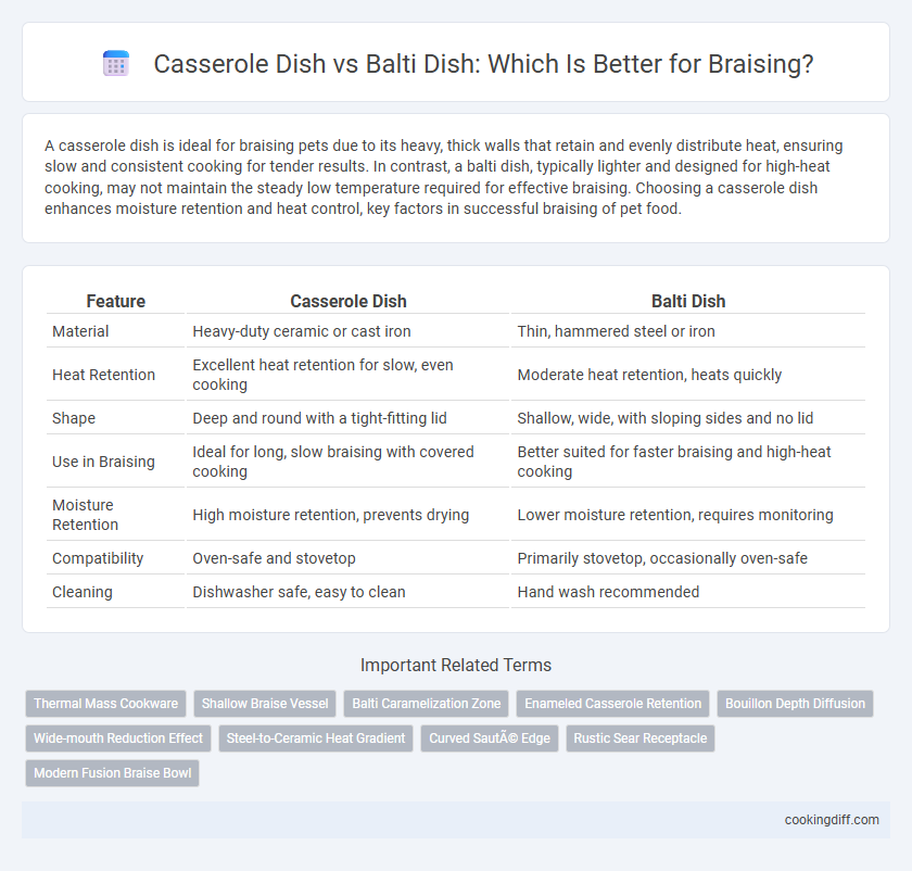 Casserole Dish vs Balti Dish: Which Is Better for Braising?