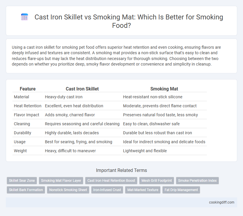 Cast Iron Skillet vs Smoking Mat: Which Is Better for Smoking Food?
