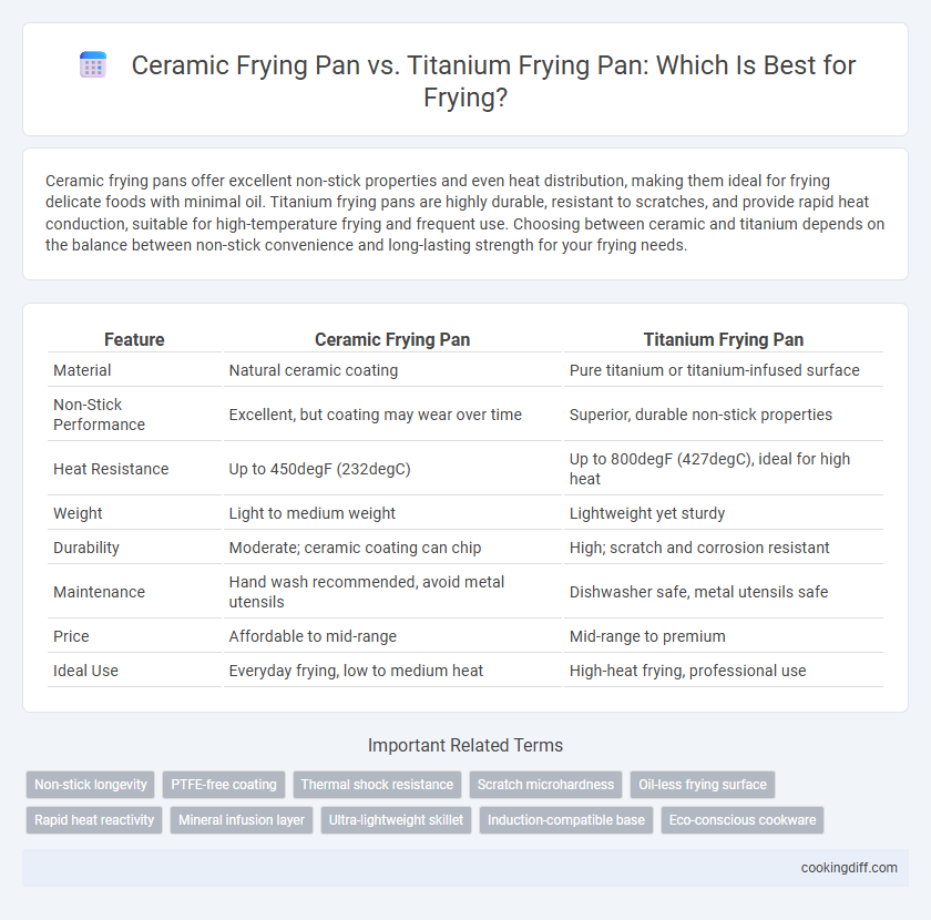 Ceramic Frying Pan vs. Titanium Frying Pan: Which Is Best for Frying?