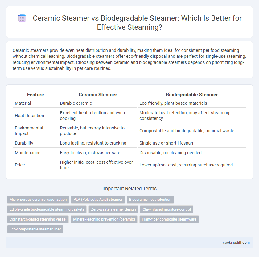 Ceramic Steamer vs Biodegradable Steamer: Which Is Better for Effective Steaming?