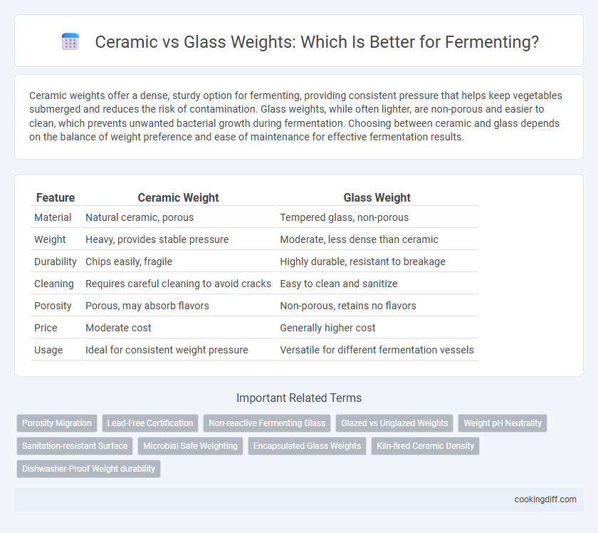 Ceramic vs Glass Weights: Which Is Better for Fermenting?