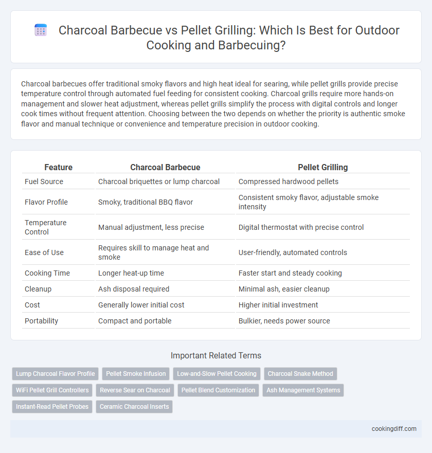 Charcoal Barbecue vs Pellet Grilling: Which Is Best for Outdoor Cooking and Barbecuing?