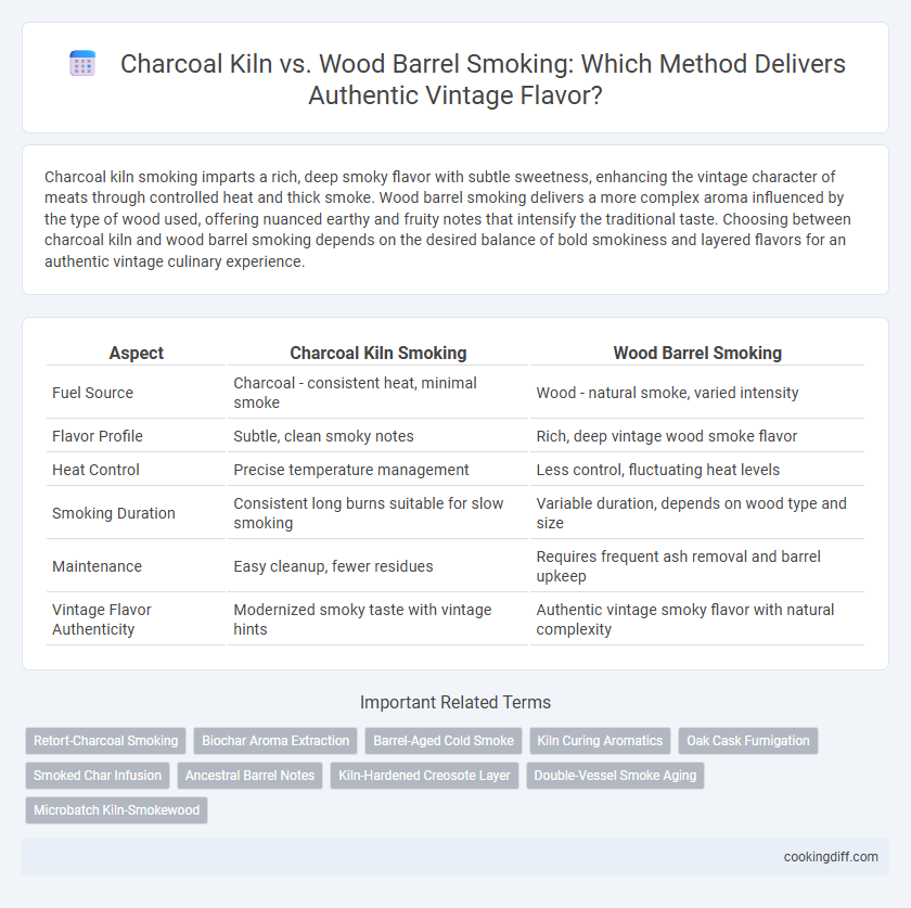 Charcoal Kiln vs. Wood Barrel Smoking: Which Method Delivers Authentic Vintage Flavor?