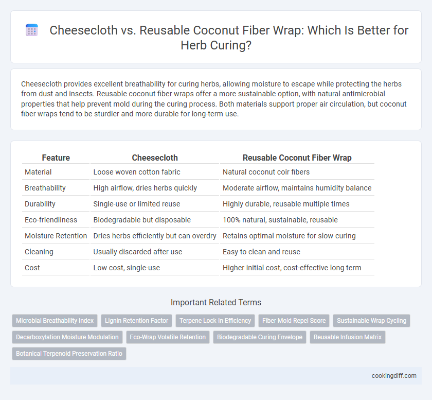 Cheesecloth vs. Reusable Coconut Fiber Wrap: Which Is Better for Herb Curing?