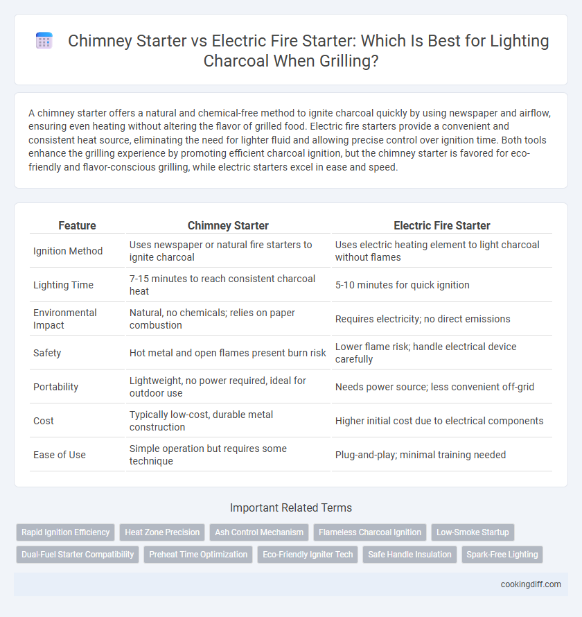 Chimney Starter vs Electric Fire Starter: Which Is Best for Lighting Charcoal When Grilling?