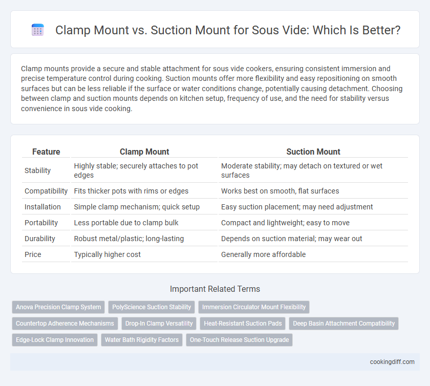 Clamp Mount vs. Suction Mount for Sous Vide: Which Is Better?