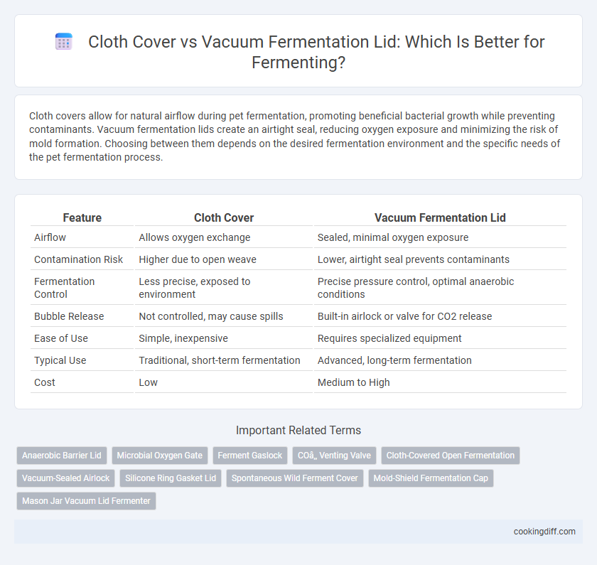 Cloth Cover vs Vacuum Fermentation Lid: Which Is Better for Fermenting?