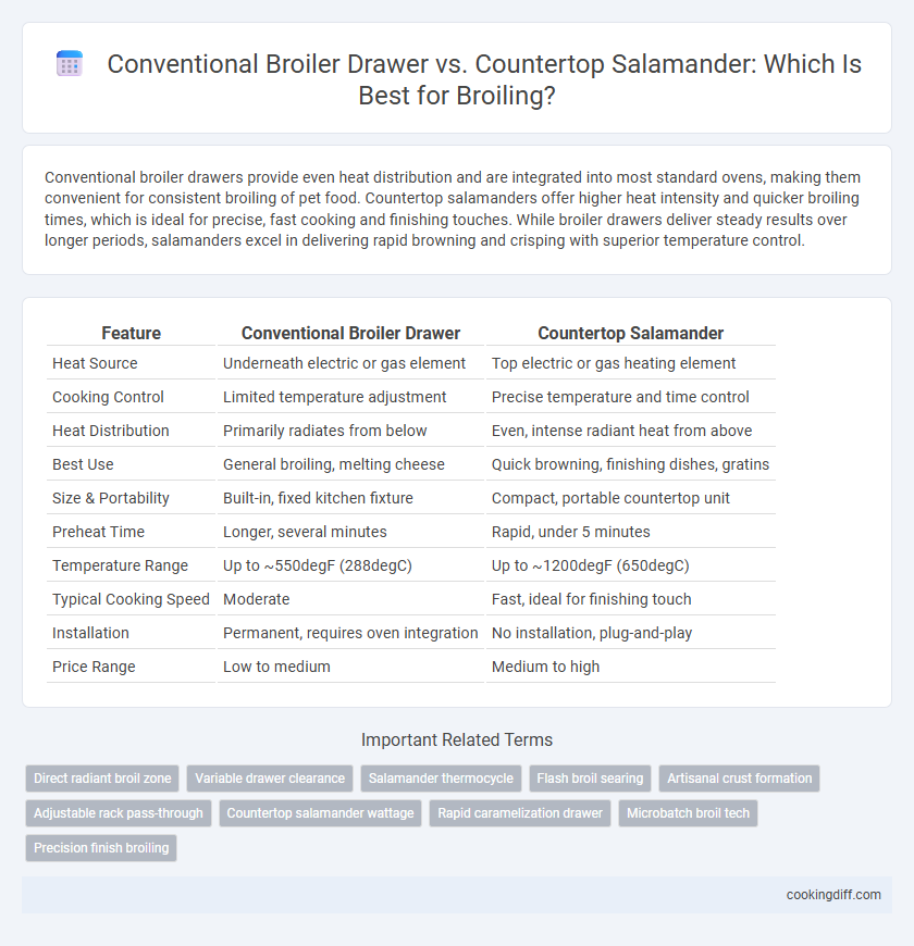 Conventional Broiler Drawer vs. Countertop Salamander: Which Is Best for Broiling?