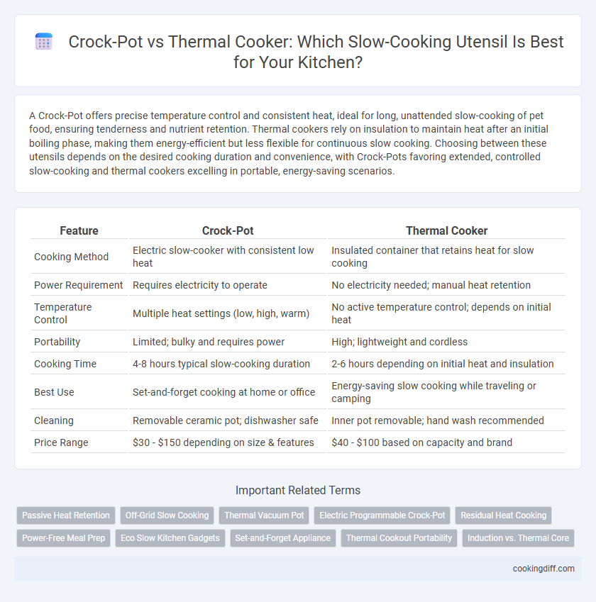 Crock-Pot vs Thermal Cooker: Which Slow-Cooking Utensil Is Best for Your Kitchen?