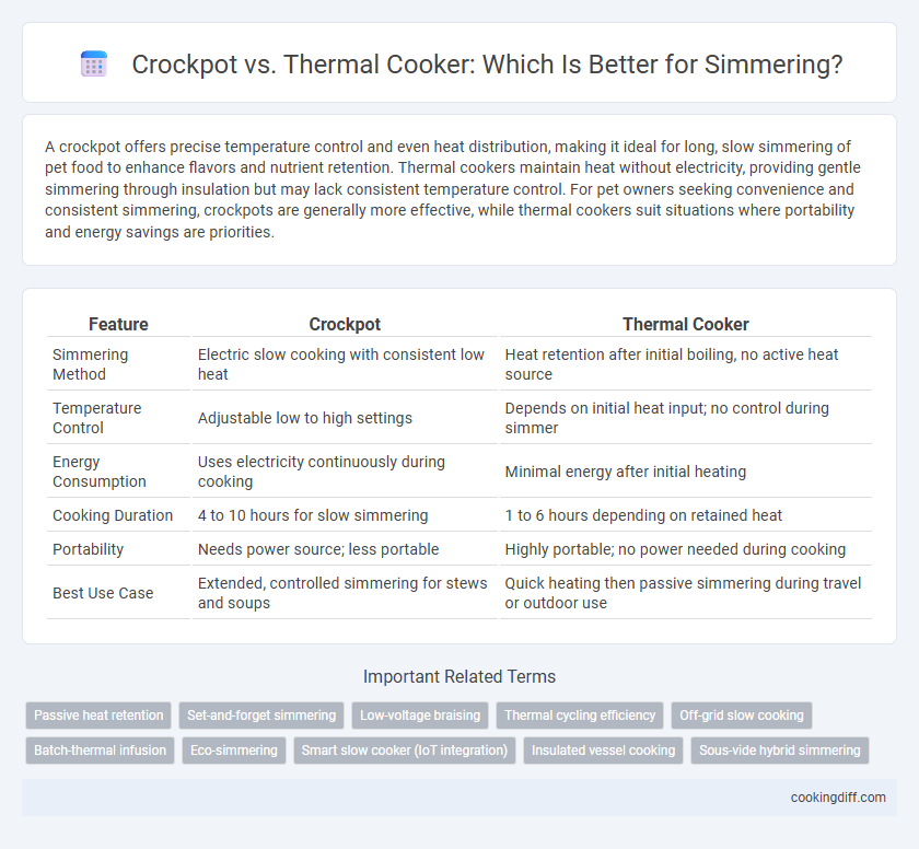 Crockpot vs. Thermal Cooker: Which Is Better for Simmering?