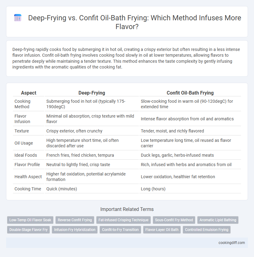 Deep-Frying vs. Confit Oil-Bath Frying: Which Method Infuses More Flavor?