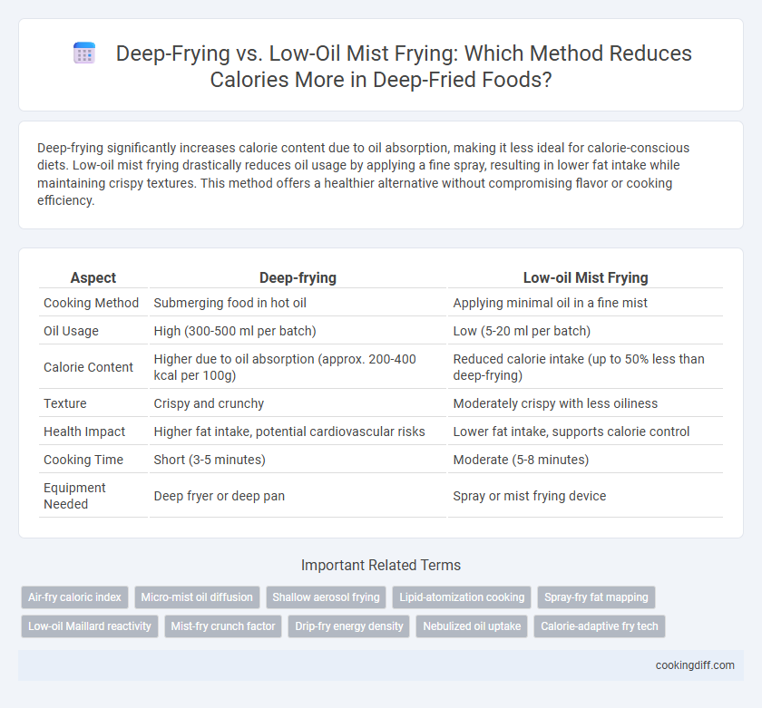 Deep-Frying vs. Low-Oil Mist Frying: Which Method Reduces Calories More in Deep-Fried Foods?