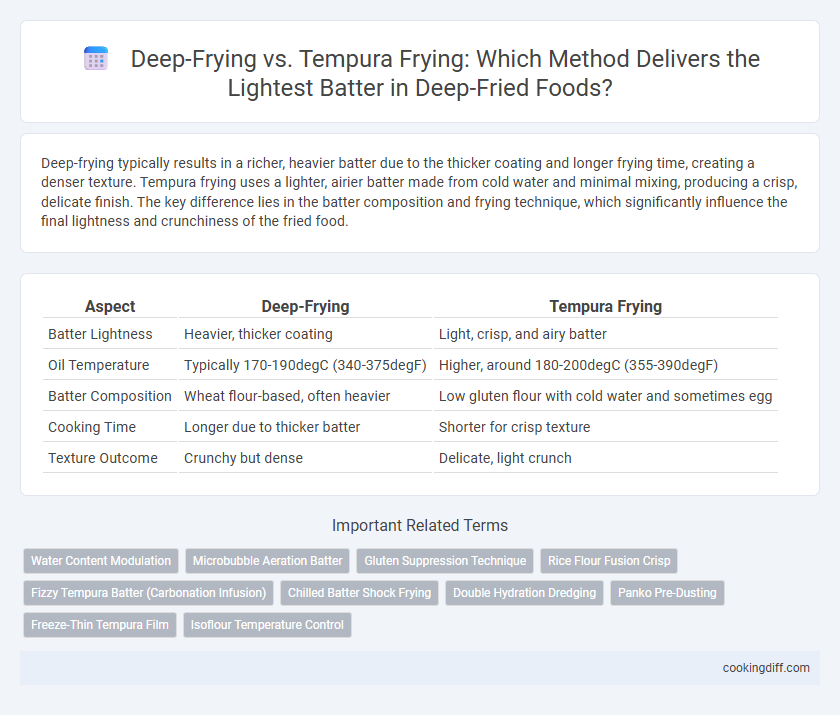 Deep-Frying vs. Tempura Frying: Which Method Delivers the Lightest Batter in Deep-Fried Foods?
