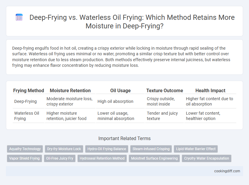 Deep-Frying vs. Waterless Oil Frying: Which Method Retains More Moisture in Deep-Frying?