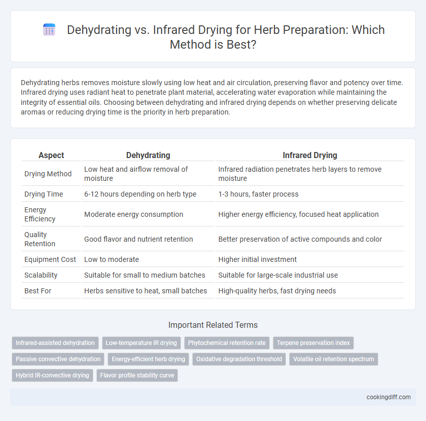 Dehydrating vs. Infrared Drying for Herb Preparation: Which Method is Best?