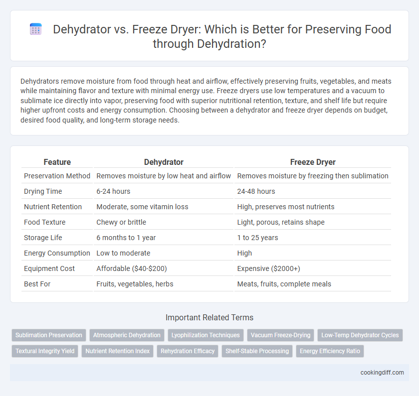 Dehydrator vs. Freeze Dryer: Which is Better for Preserving Food through Dehydration?