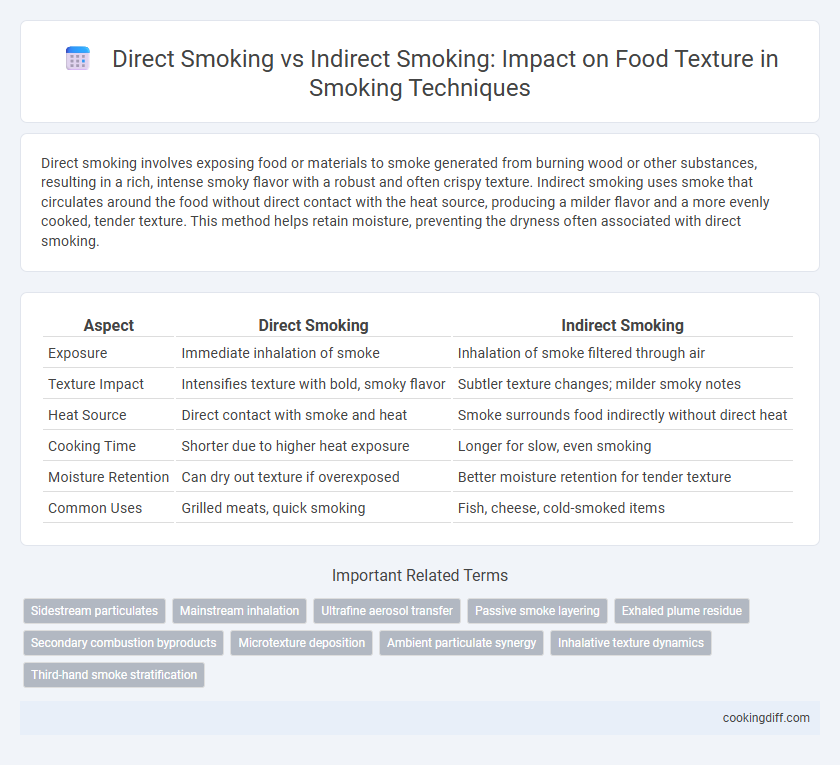Direct Smoking vs Indirect Smoking: Impact on Food Texture in Smoking Techniques