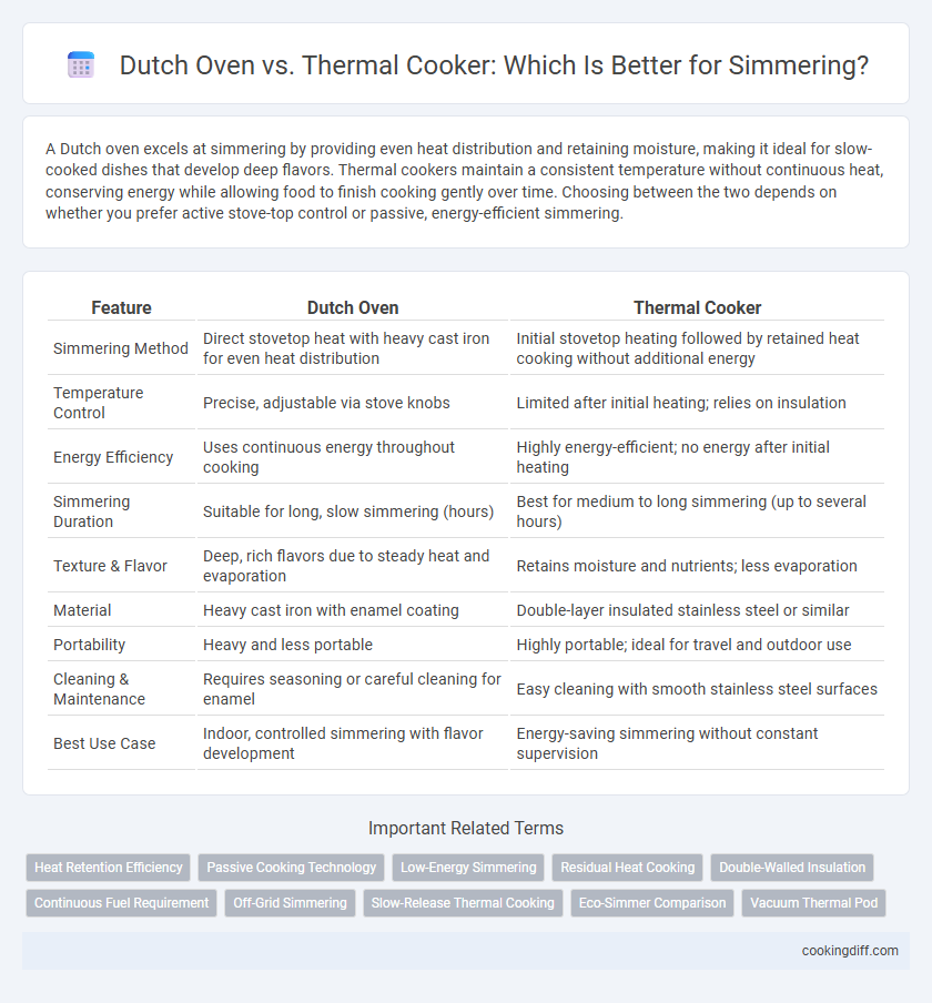 Dutch Oven vs. Thermal Cooker: Which Is Better for Simmering?