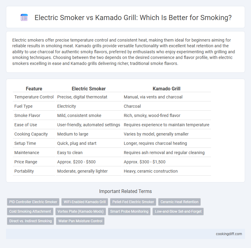 Electric Smoker vs Kamado Grill: Which Is Better for Smoking?