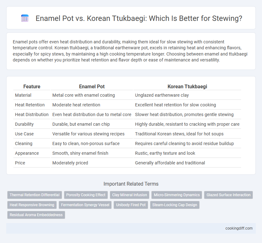 Enamel Pot vs. Korean Ttukbaegi: Which Is Better for Stewing?