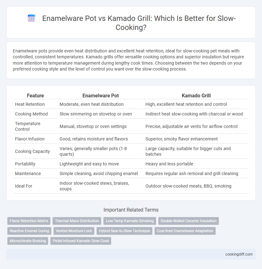 Enamelware Pot vs Kamado Grill: Which Is Better for Slow-Cooking?