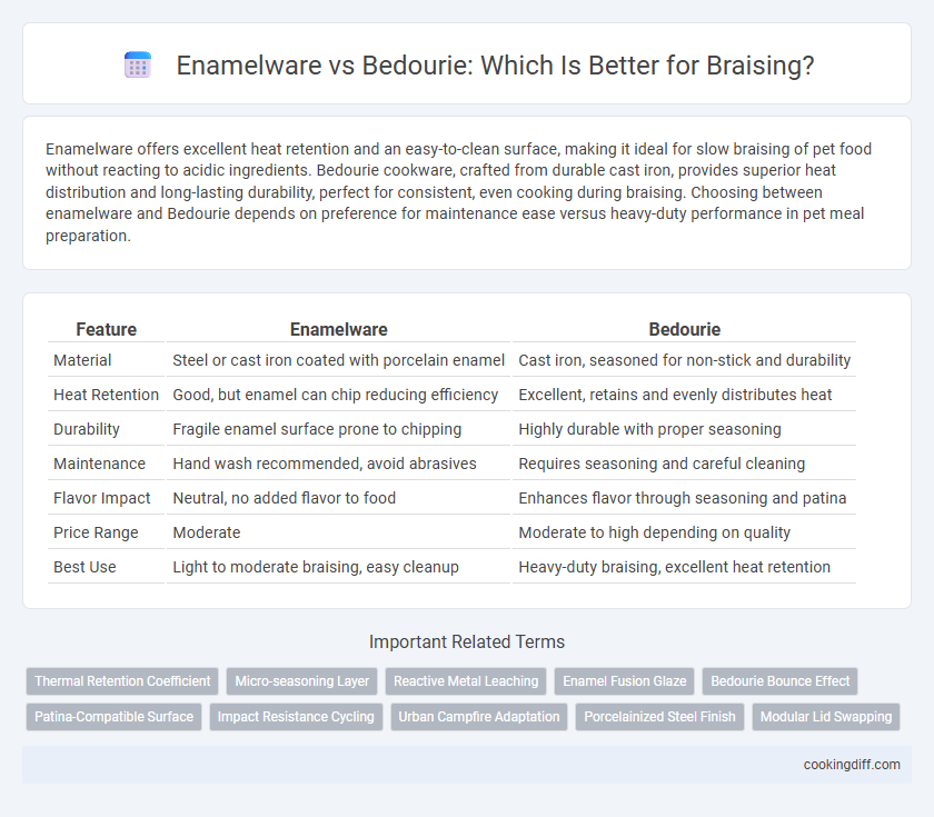 Enamelware vs Bedourie: Which Is Better for Braising?