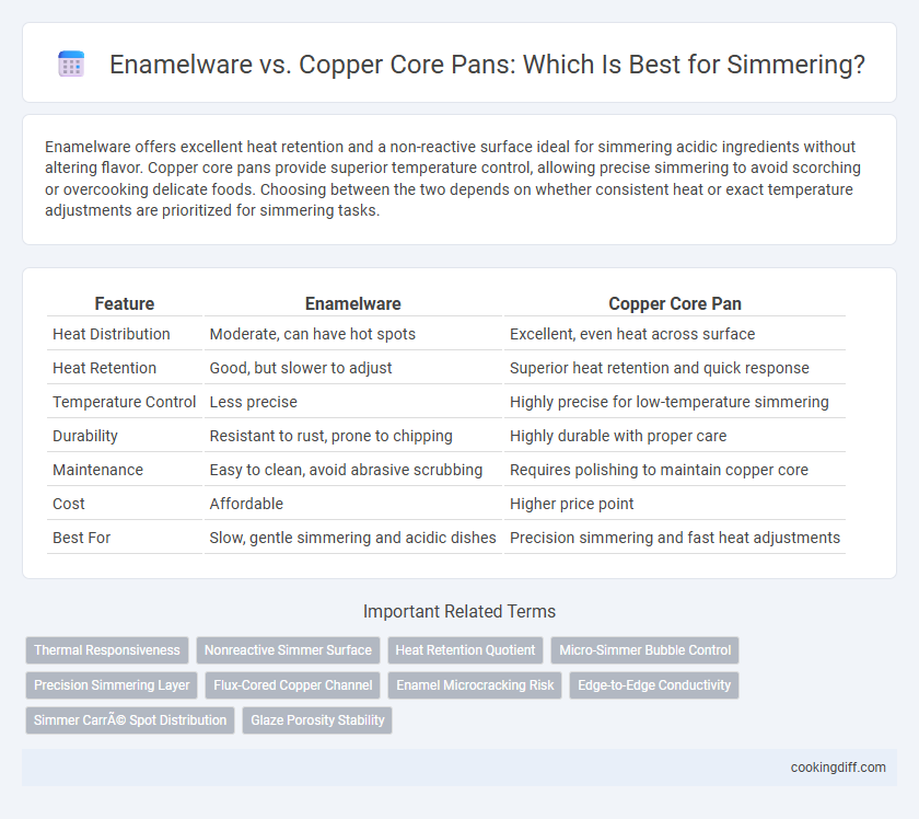 Enamelware vs. Copper Core Pans: Which Is Best for Simmering?