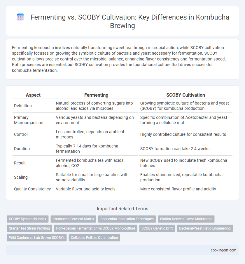 Fermenting vs. SCOBY Cultivation: Key Differences in Kombucha Brewing