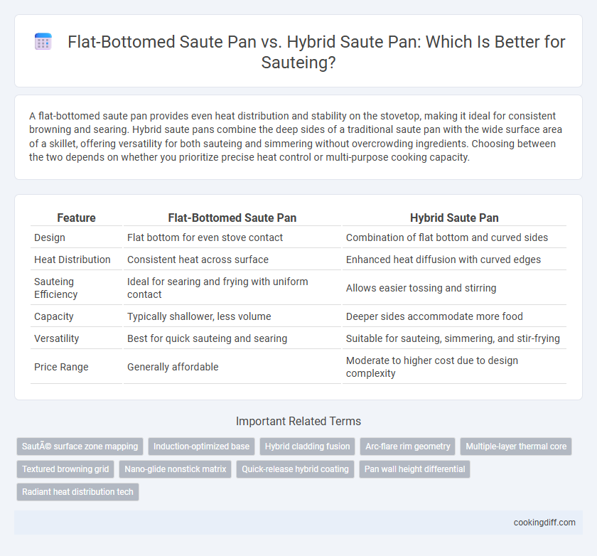 Flat-Bottomed Saute Pan vs. Hybrid Saute Pan: Which Is Better for Sauteing?