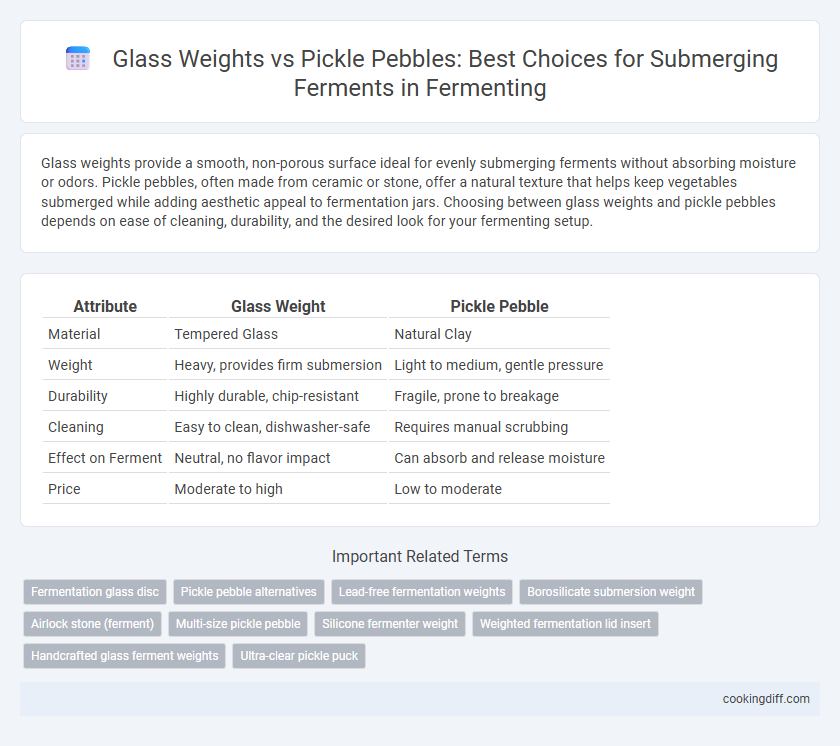 Glass Weights vs Pickle Pebbles: Best Choices for Submerging Ferments in Fermenting