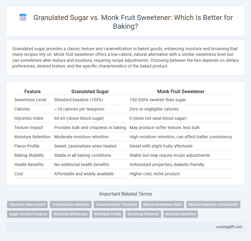 Granulated Sugar vs. Monk Fruit Sweetener: Which Is Better for Baking?