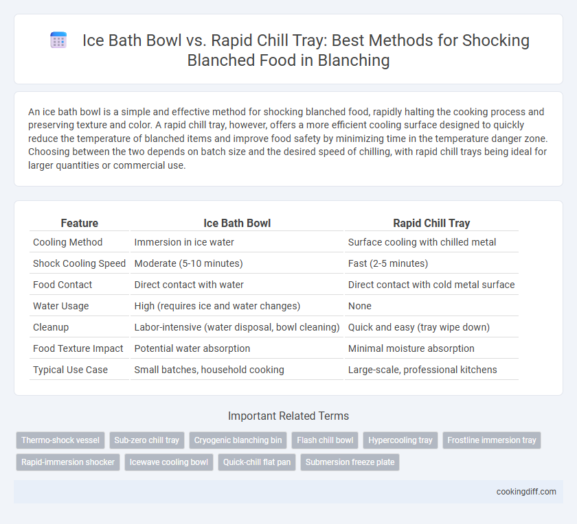 Ice Bath Bowl vs. Rapid Chill Tray: Best Methods for Shocking Blanched Food in Blanching