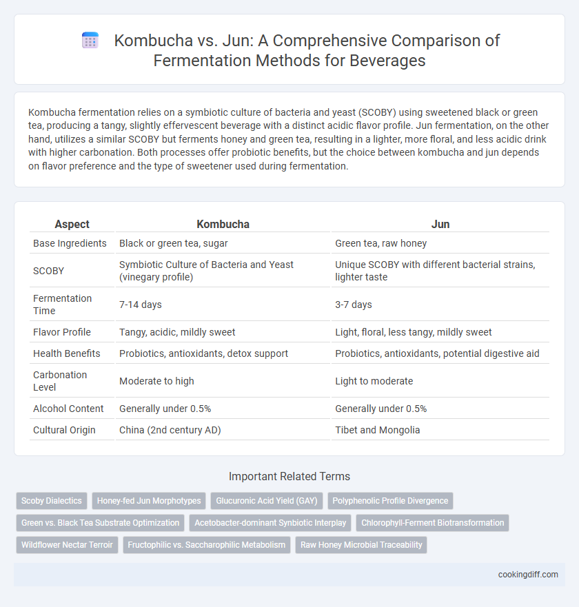 Kombucha vs. Jun: A Comprehensive Comparison of Fermentation Methods for Beverages
