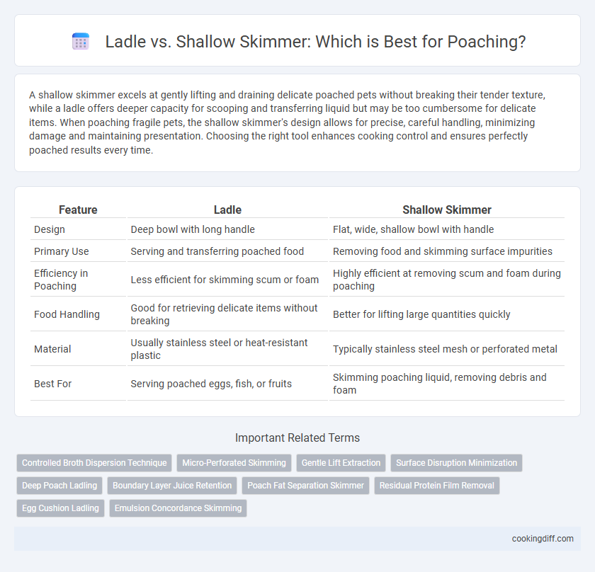 Ladle vs. Shallow Skimmer: Which is Best for Poaching?