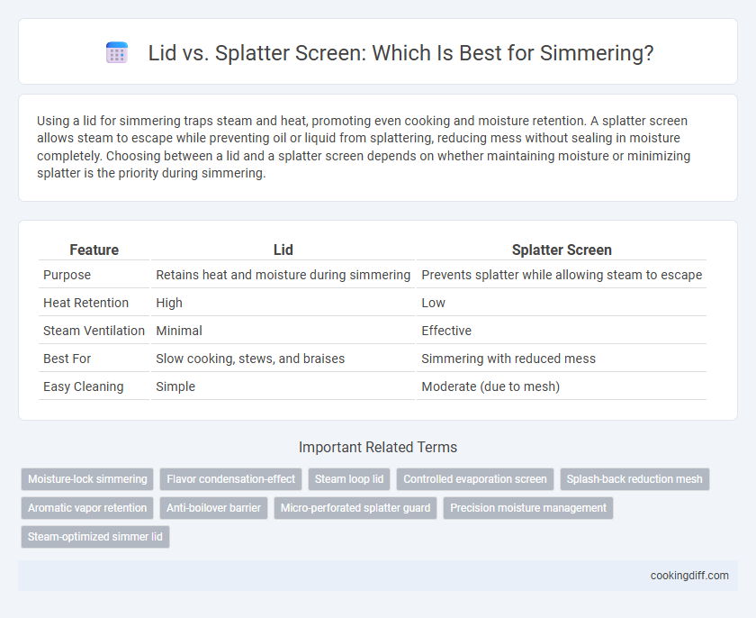 Lid vs. Splatter Screen: Which Is Best for Simmering?