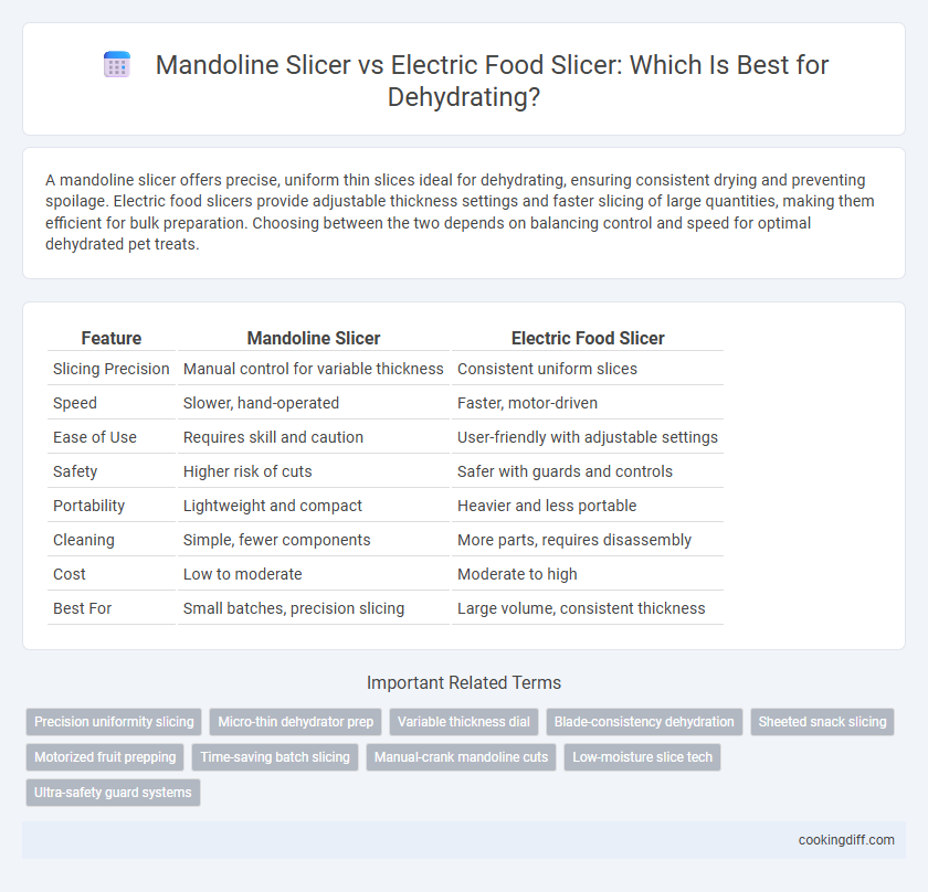 Mandoline Slicer vs Electric Food Slicer: Which Is Best for Dehydrating?