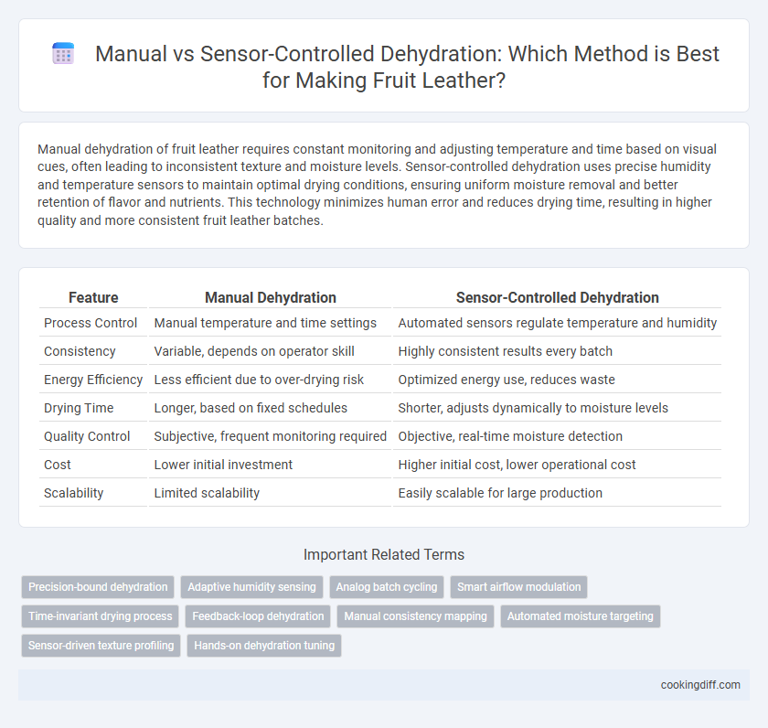 Manual vs Sensor-Controlled Dehydration: Which Method is Best for Making Fruit Leather?