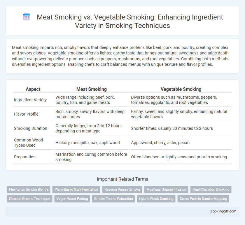 Meat Smoking vs. Vegetable Smoking: Enhancing Ingredient Variety in Smoking Techniques