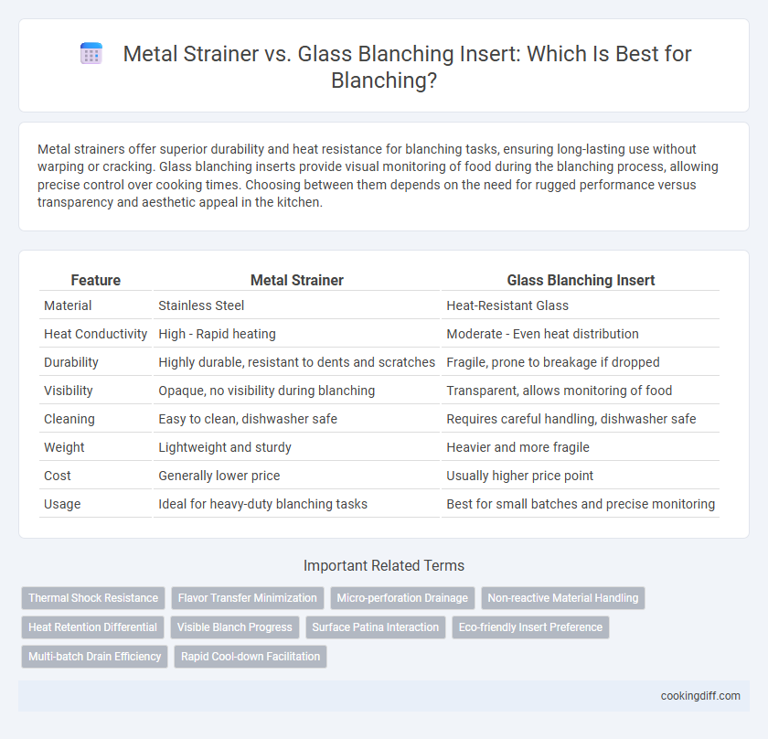 Metal Strainer vs. Glass Blanching Insert: Which Is Best for Blanching?