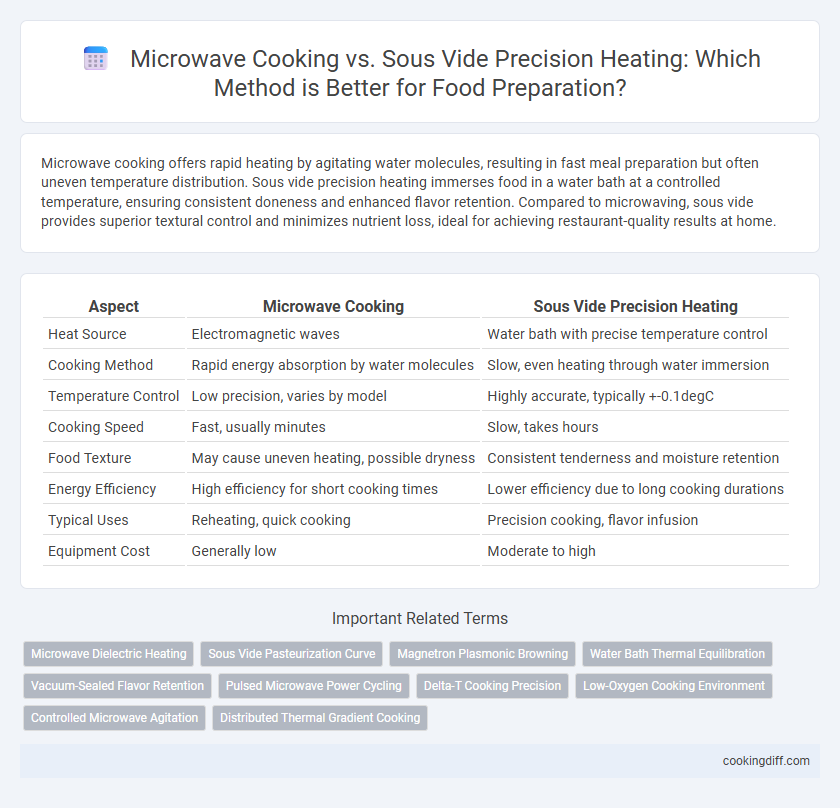 Microwave Cooking vs. Sous Vide Precision Heating: Which Method is Better for Food Preparation?