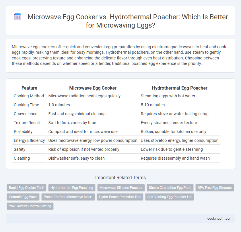 Microwave Egg Cooker vs. Hydrothermal Poacher: Which Is Better for Microwaving Eggs?