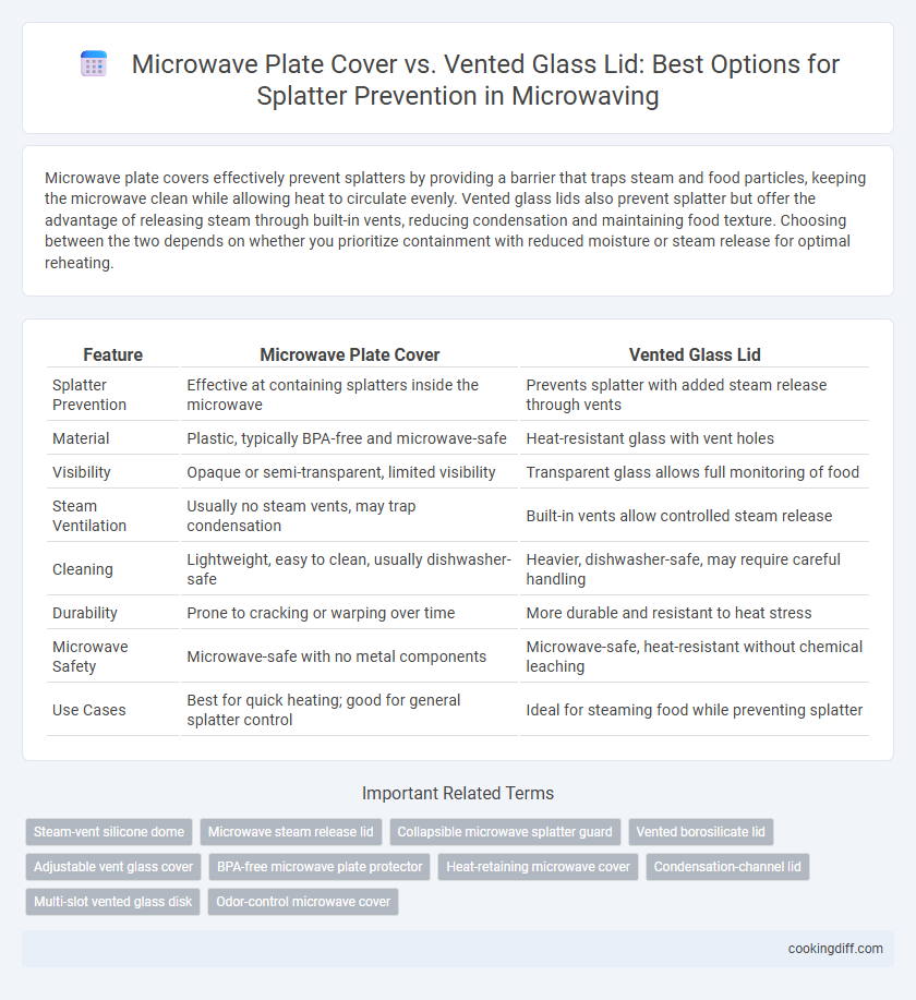 Microwave Plate Cover vs. Vented Glass Lid: Best Options for Splatter Prevention in Microwaving