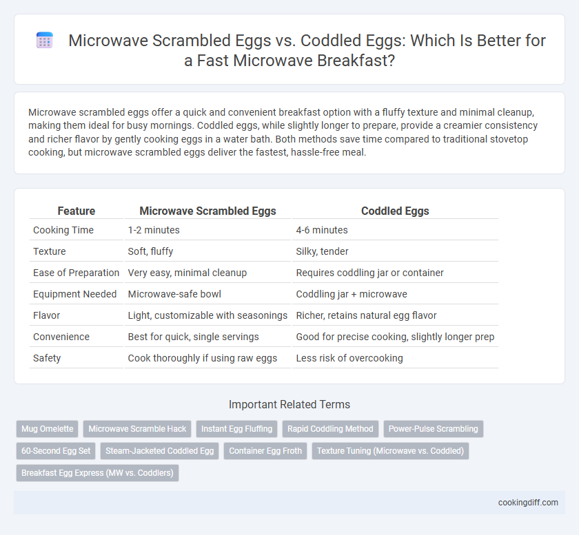 Microwave Scrambled Eggs vs. Coddled Eggs: Which Is Better for a Fast Microwave Breakfast?