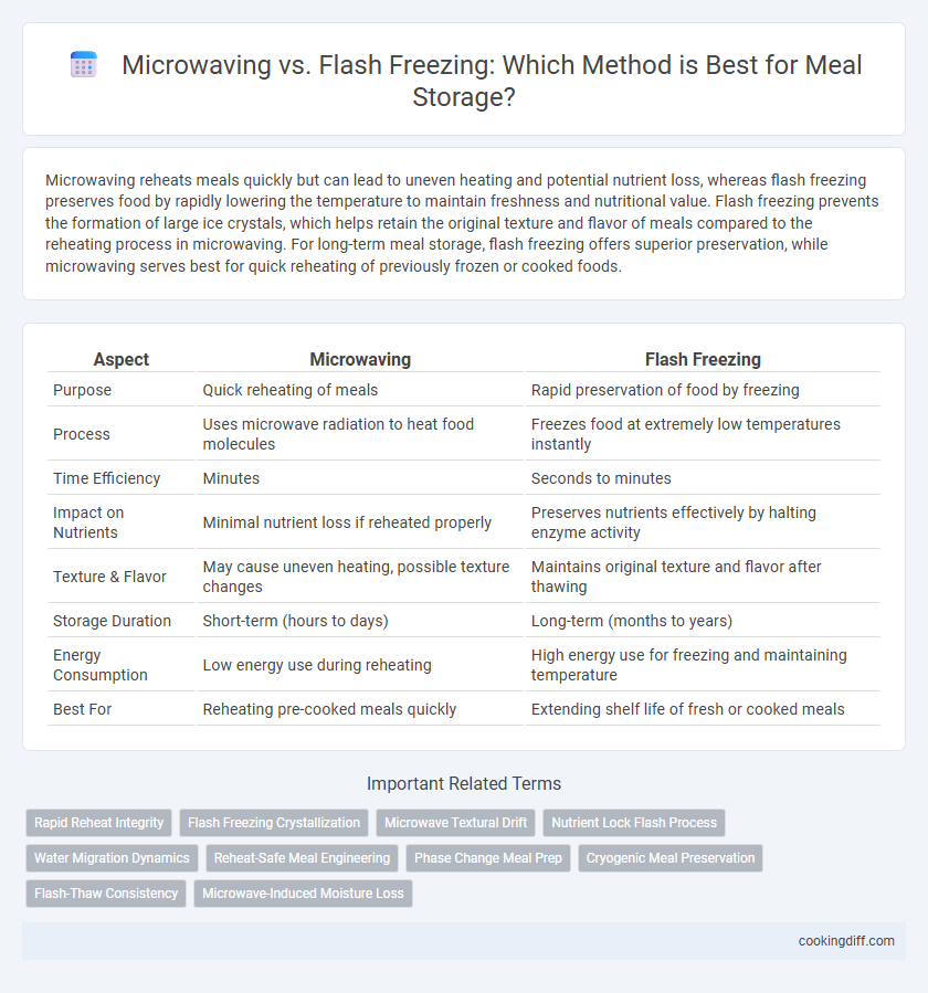 Microwaving vs. Flash Freezing: Which Method is Best for Meal Storage?
