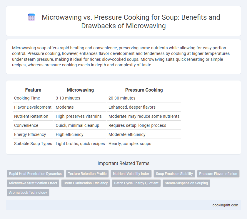 Microwaving vs. Pressure Cooking for Soup: Benefits and Drawbacks of Microwaving