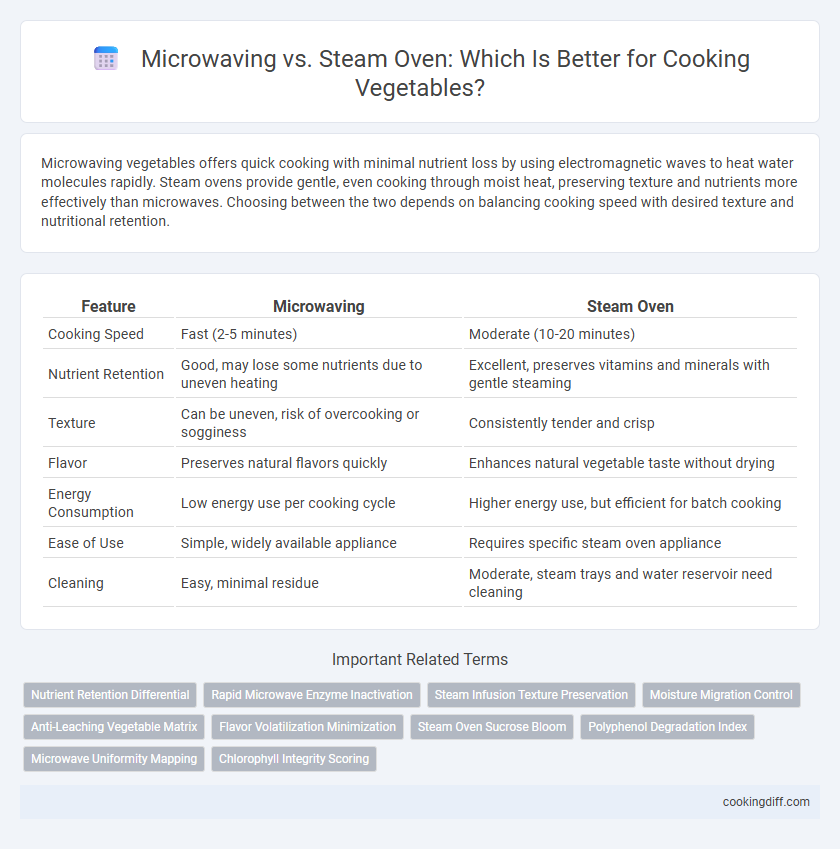 Microwaving vs. Steam Oven: Which Is Better for Cooking Vegetables?