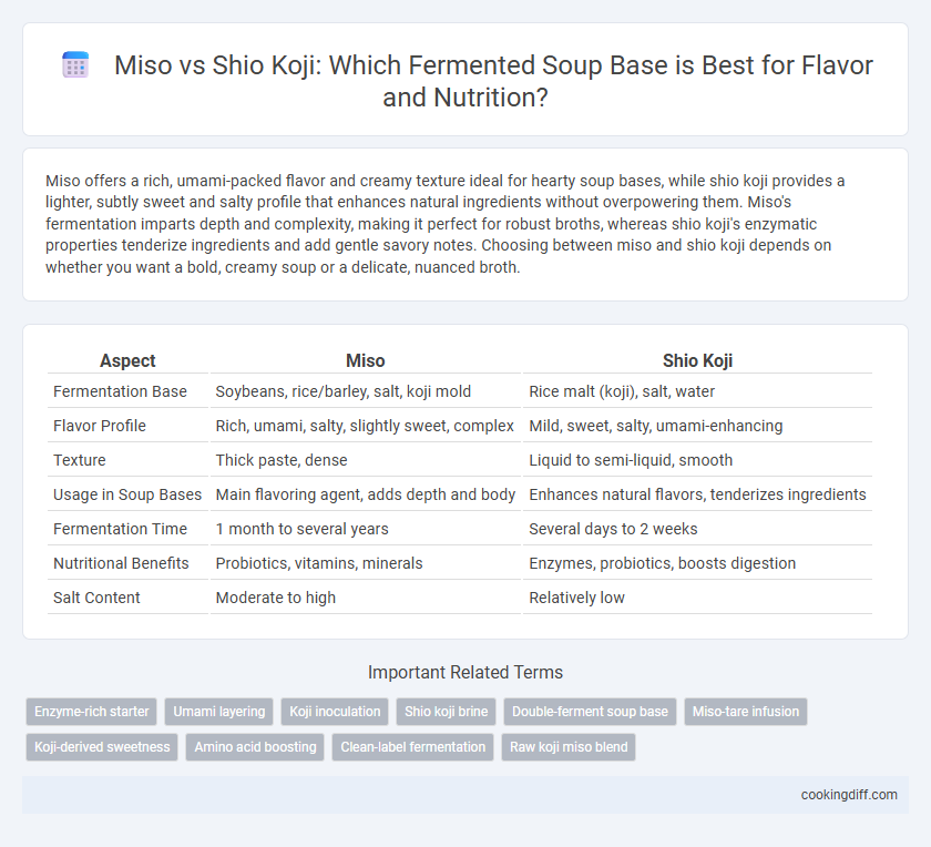 Miso vs Shio Koji: Which Fermented Soup Base is Best for Flavor and Nutrition?