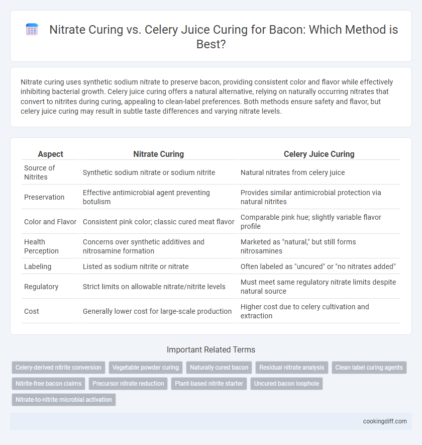 Nitrate Curing vs. Celery Juice Curing for Bacon: Which Method is Best?