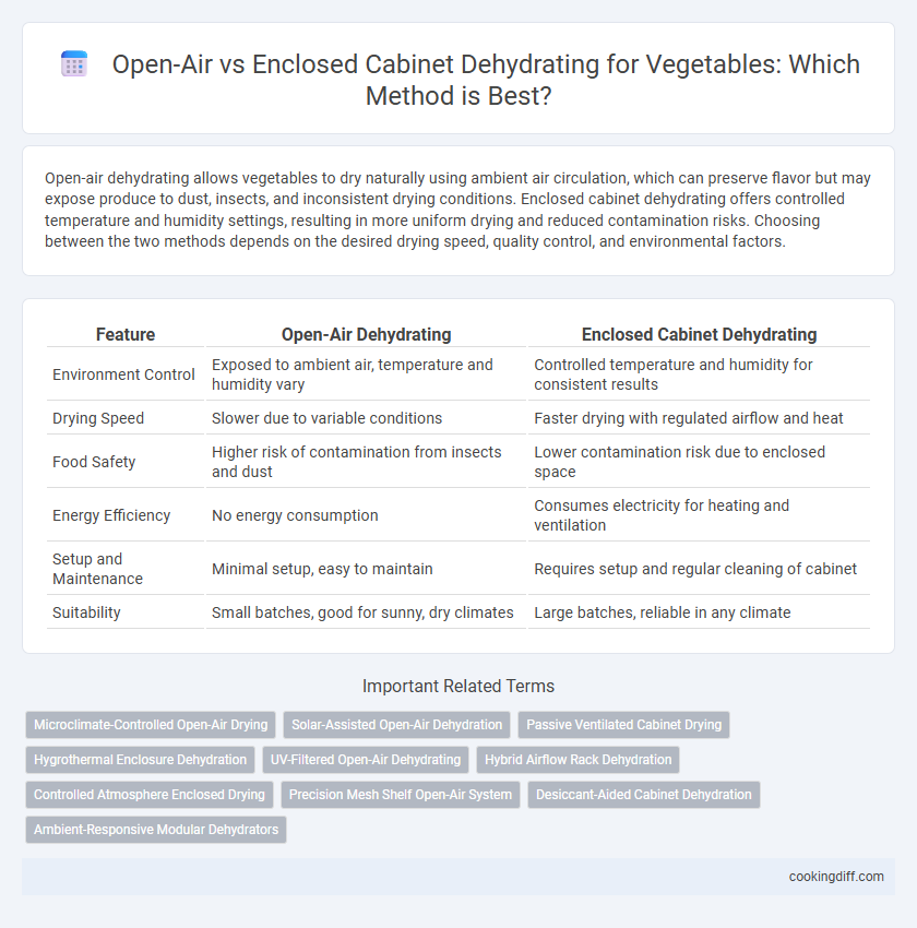 Open-Air vs Enclosed Cabinet Dehydrating for Vegetables: Which Method is Best?