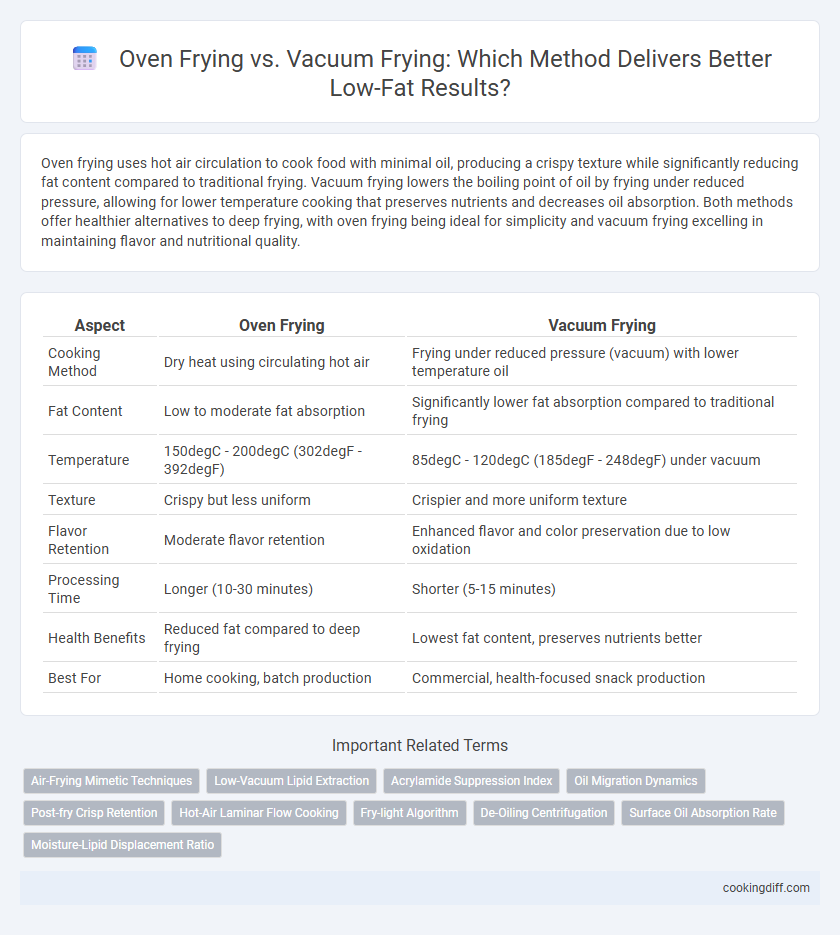 Oven Frying vs. Vacuum Frying: Which Method Delivers Better Low-Fat Results?